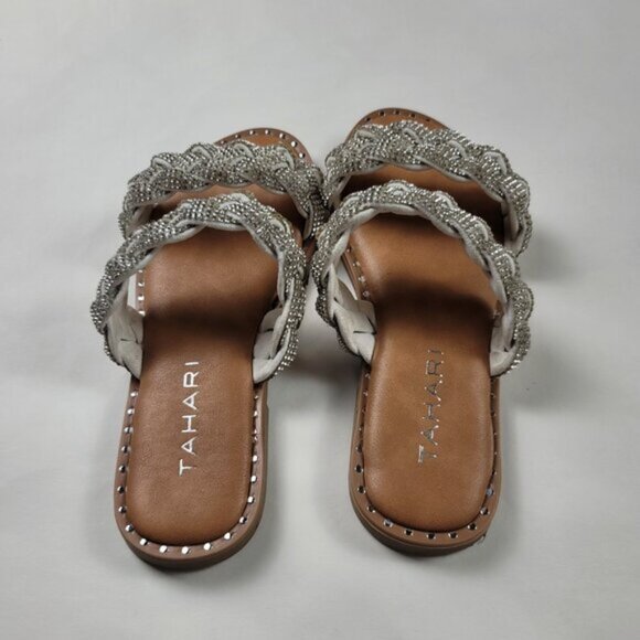 Tahari Tammy Rhinestone Slip-On Sandal - Picture 3 of 16